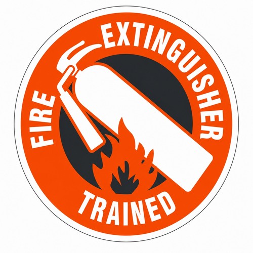 Fire extinguisher trained - trained, hard
